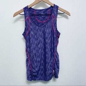Athleta Purple Space Dye Athletic Tank Top